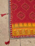 Vasthrlay Georgette Embroidery Unstitched Red Saree
