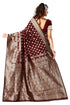 Vasthrlay Maroon Kanchipuram San Pari Saree