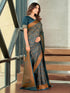 Vasthrlay Kanjivaram Satin Orange Ethnic Wear
