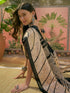 Vasthrlay Womens Printed Unstitched Beige Saree