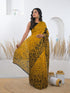 Vasthrlay Printed Tassels Unstitched Khaki Saree