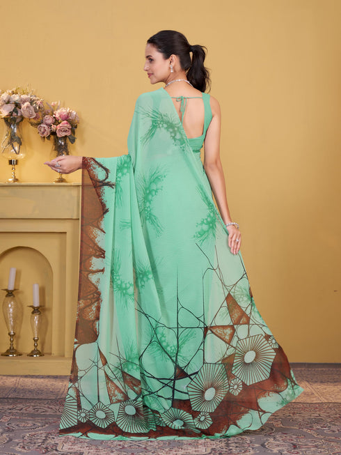 Vasthrlay Georgette Printed Saree