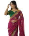 Vasthrlay Georgette Embroidery Unstitched Pink Saree