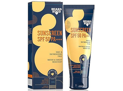 Beardhood SPF 50 PA+++ Sunscreen For Men