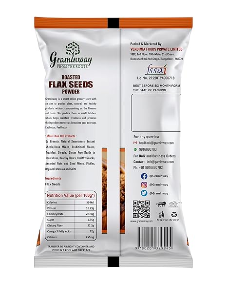 Graminway Roasted Flax Seeds Powder