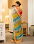 Vasthrlay Bandhani Embroidery Unstitched Multicolor Saree