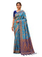 Vasthrlay Jacquard Traditional Unstitch Purpleorange Ethnic Wear
