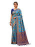 Vasthrlay Jacquard Traditional Unstitch Purpleorange Ethnic Wear