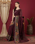 Vasthrlay Georgette Printed Unstitched Rani Pink Saree