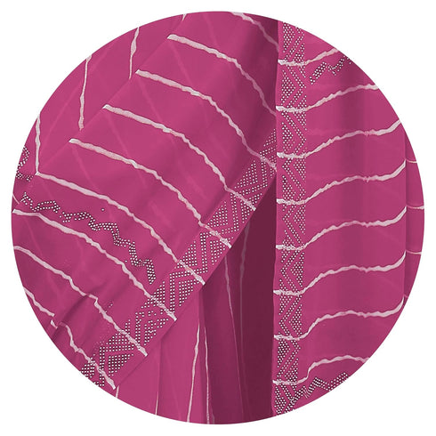 Vasthrlay Fashion Georgette Stripes Navy Ethnic Wear