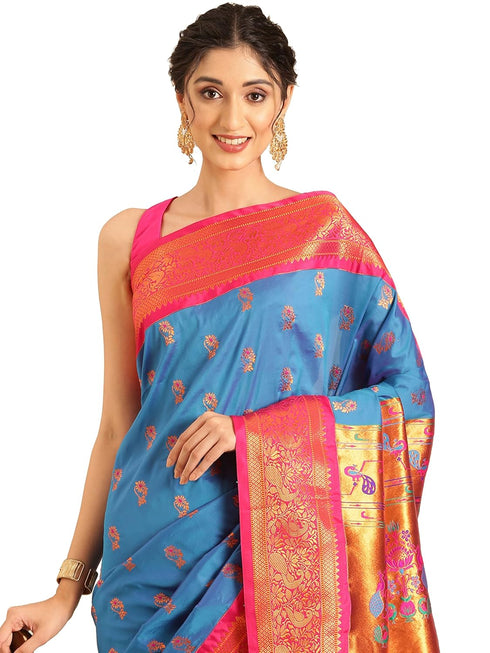 Vasthrlay Pheshwai Purple Saree