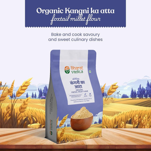 Bharat Vedica Organic Foxtail Millet Flour Organic kangani ka Atta