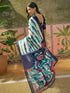 Vasthrlay Womens Printed Unstitched Beige Saree