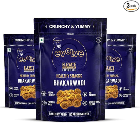 Evolve Baked Bhakarwadi Healthy Snacks