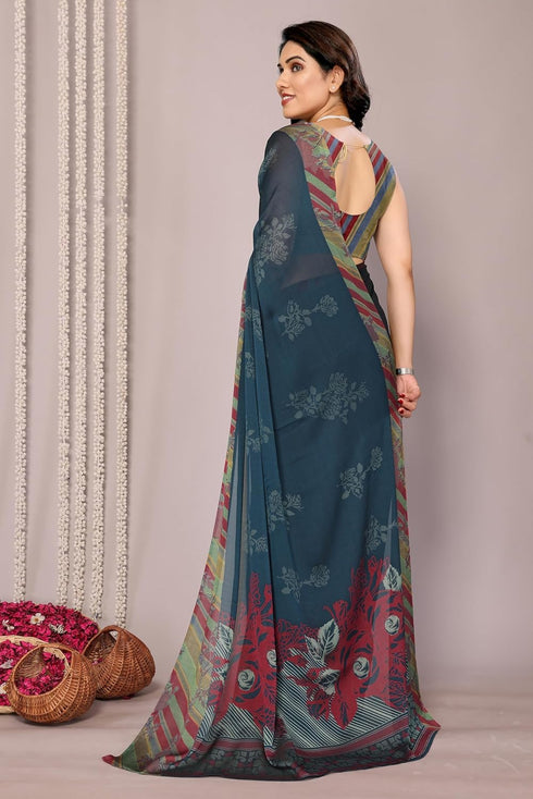 Vasthrlay Fashion Chiffon Georgette Dark Ethnic Wear