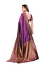 Vasthrlay Pink Kanjivaram Unstitched Saree