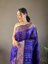 Vasthrlay Women's Kanjivaram Cotton Unstitched Saree