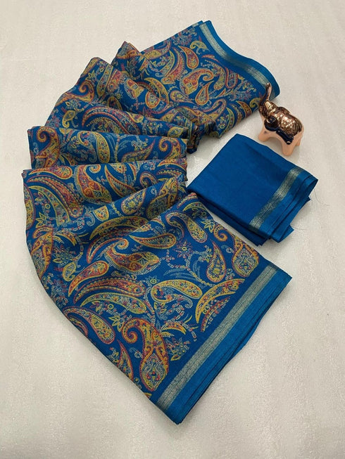 Vasthrlay Soft Saree Floral Digital Extraodinary