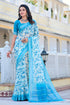 Vasthrlay Sky Blue Unstitched Saree