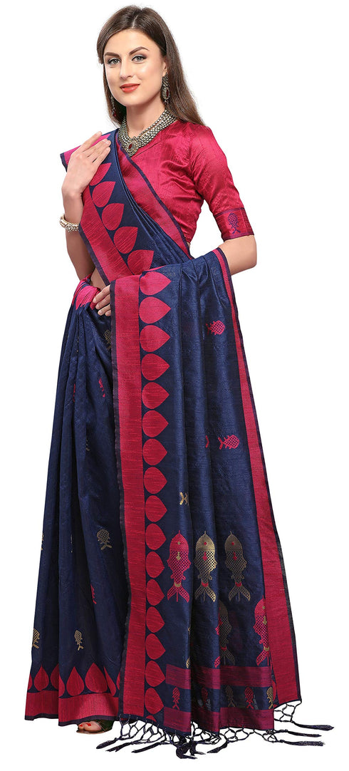 Vasthrlay Blue Saree