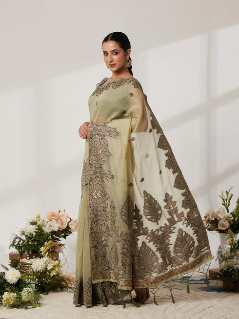 Vasthrlay Cotton Unstitched Saree