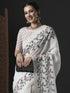 Vasthrlay Botanical Printed Unstitched Black Hs Ethnic Wear