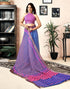Vasthrlay Womens Printed Unstitched Dark Green Saree