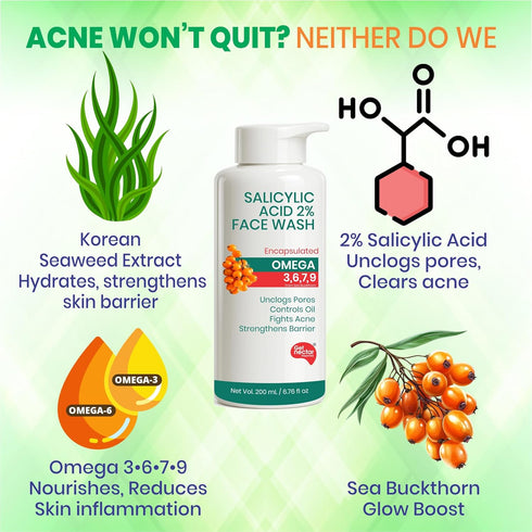 Korean Glow Essence 2% Salicylic Acid Face Wash 200ml