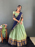 Vasthrlay Traditional Banarasi Contrasting Lemonrama