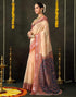 Vasthrlay Special Printed Unstitched Beige Saree