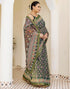 Vasthrlay Georgette Bandhani Unstitched Purple Saree