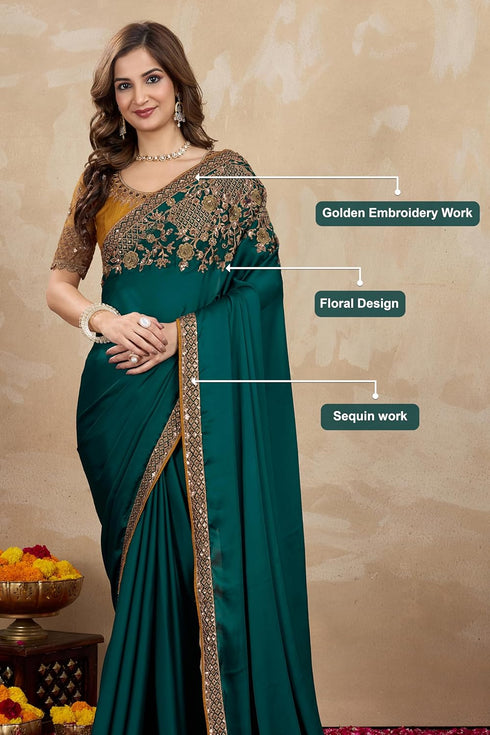 Vasthrlay Embroidery Unstitched Beige Ethnic Wear