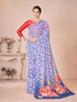 Vasthrlay Green Georgette Unstitched Saree