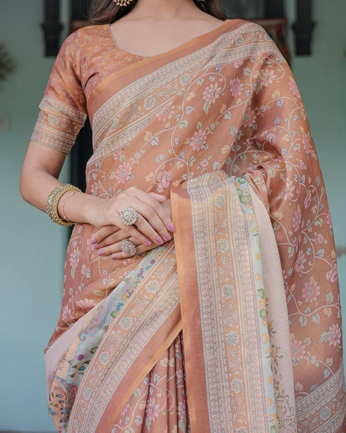 Vasthrlay Handloom Cotton Turquoise Saree