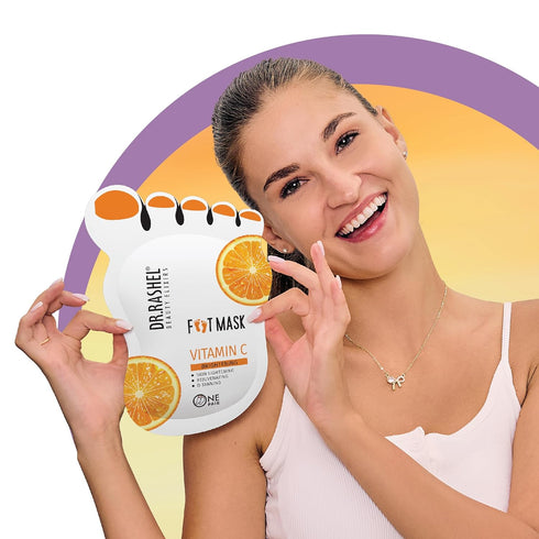 DR.RASHEL Vitamin C Peeling Mask for Cracked Feet