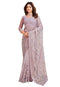 Vasthrlay Embroidery Unstitch Purple Ethnic Wear