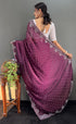 Vasthrlay Designer Georgette Border Traditional