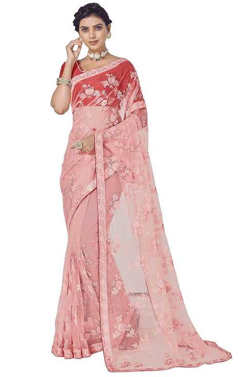 Vasthrlay Embroidery Gs Pink Ethnic Wear