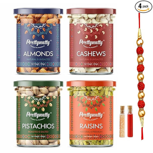 Prettynutty Rakhi Gift Of Dry Fruits Combo Pack