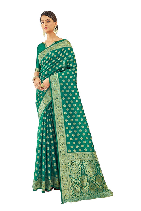 Vasthrlay Banarasi Rama Ethnic Wear