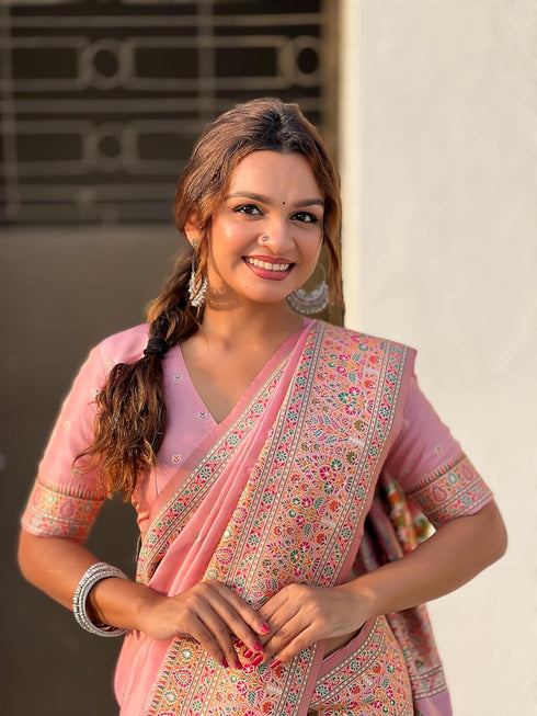Vasthrlay Kanjivaram Unstitched Blouse Ethnic Wear
