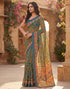 Vasthrlay Womens Printed Unstitched Purple Saree