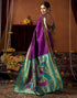 Vasthrlay Womens Paithani Unstitched Pink Saree