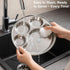 Stainless Steel Round Dinner Plate set of 4