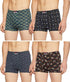 Dixcy Scott Printed Assorted Cotton Men's Trunk/Underwear - Pack of 4 (#Crazy-Trunk-110 CM) (Color & Prints May Vary)