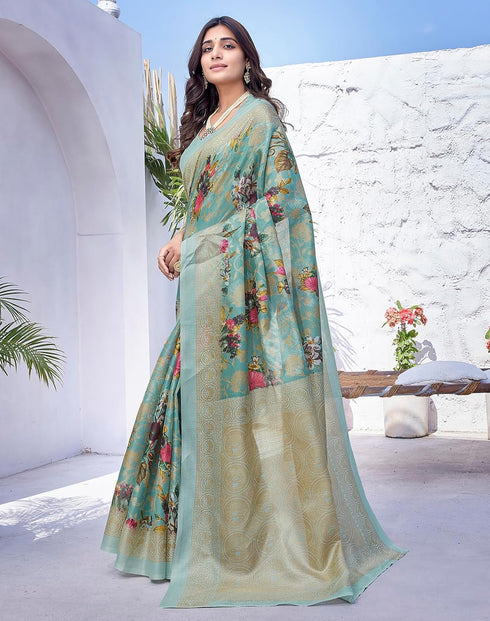 Vasthrlay Elegant Printed Blouse Ethnic Wear