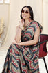 Vasthrlay Fashion Chiffon Chevron Printed Ethnic Wear