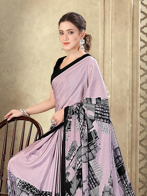 Vasthrlay Printed Off White1 White Saree