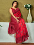Vasthrlay Chanderi Printed Unstitched Sky Blue Saree