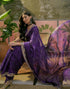 Vasthrlay Scalloped Embroidery Unstitched Lime Green Saree